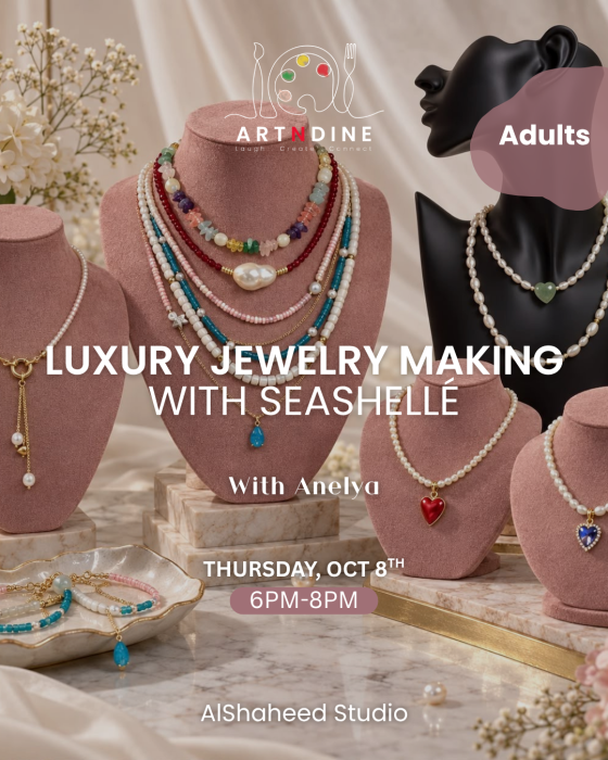 LUXURY JEWELRY MAKING WITH SEASHELLE - ARTISTIC NIGHT - THURS. OCT 8TH - 6:00PM-8:00PM image 0