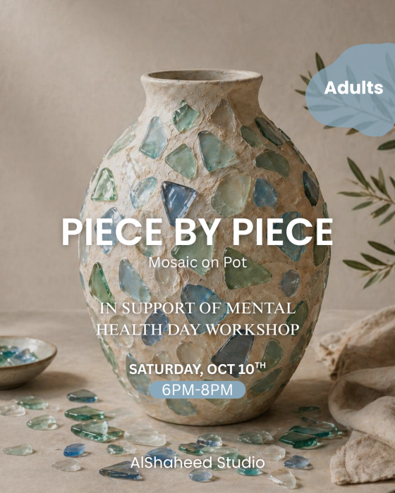 PIECE BY PIECE - WORLD MENTAL HEALTH DAY - SAT. OCT 10TH - 6:00PM-8:00PM image 0