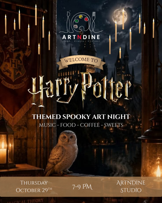 "HARRY POTTER" THEMED WORKSHOP - ARTISTIC NIGHT - THURS. OCT 29TH - 6:00PM-8:00PM image 0