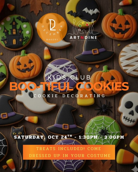 Saturday Kids Club - Oct 24th - From 1:30PM - 3:00PM - Boo-tiful Cookies image 0