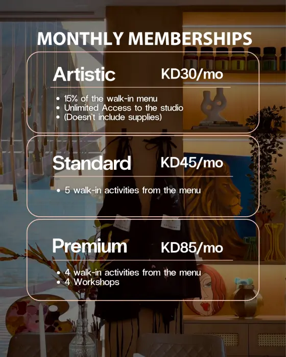 Monthly Memberships image 1