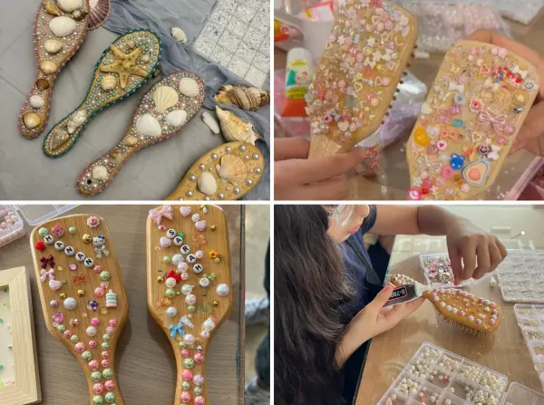 Hair Brush Decorating DIY Art Box image 1