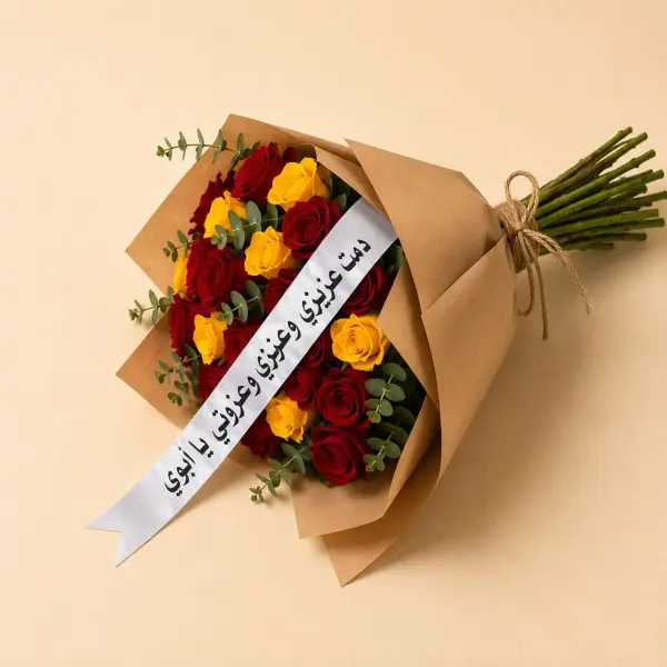 Father's Day red, yellow Rose Bouquet999 image 0