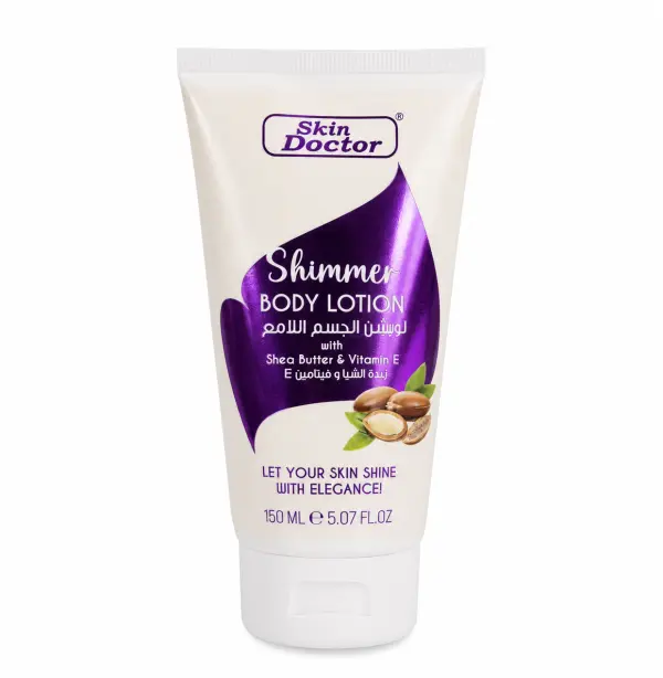 لوشن الجسم اللامع شيمر بزبدة الشيا وفيتامين E من سكين دكتور Skin Doctor Shimmer Body Lotion – 150 مل image 0