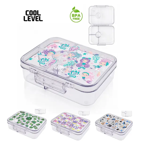 علبة طعام شفاف  مانع للاختلاط بلاستك tritan BPA FREE كول ليفيل  image 0