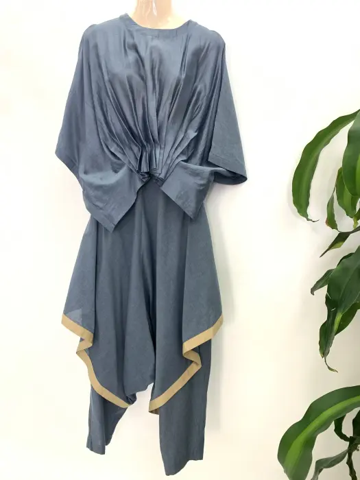 Reception top and pant-S-رمادي image 5