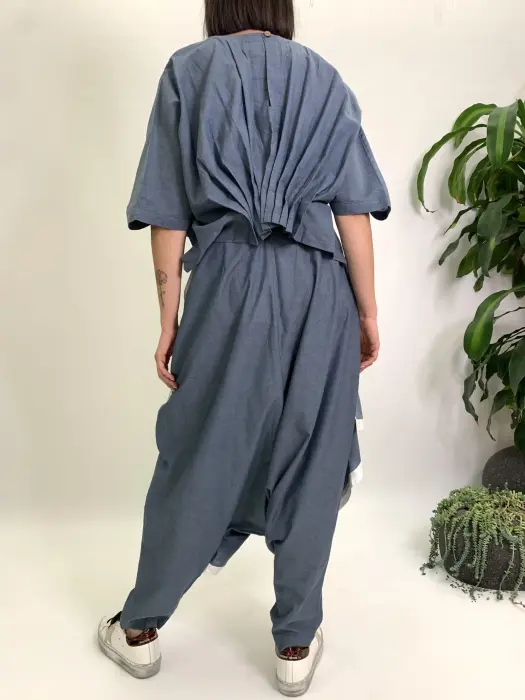 Reception top and pant-S-رمادي image 3