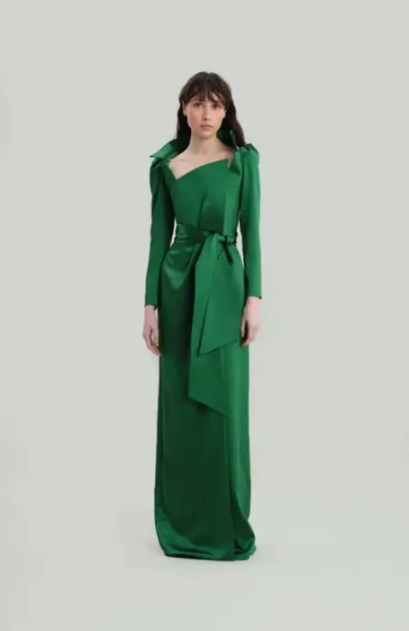 evening long dress-أحمر-L image 0