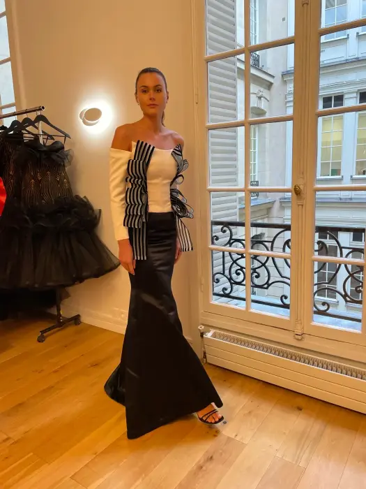 evening long dress-أخضر غامق-XL image 2