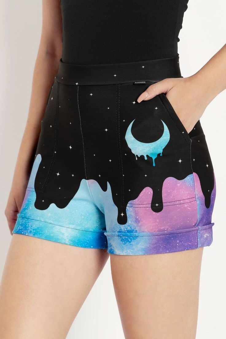 Galaxy Denim Shorts