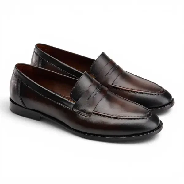 Penny Loafers in Brown image 1