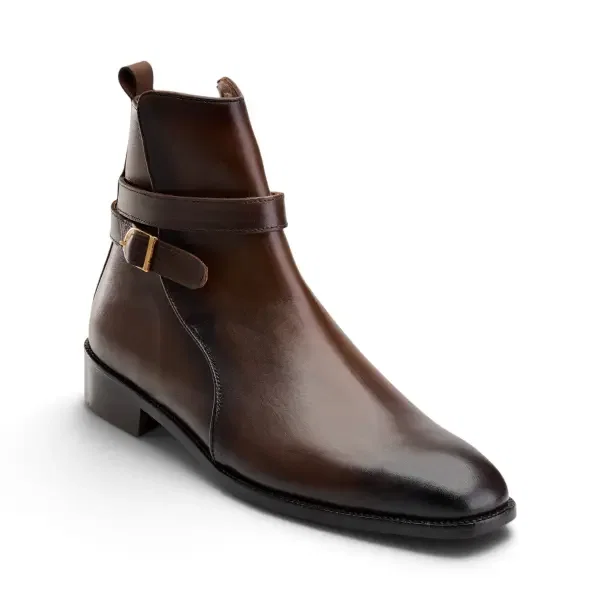 The Vincent Strap Boot - Brown image 3