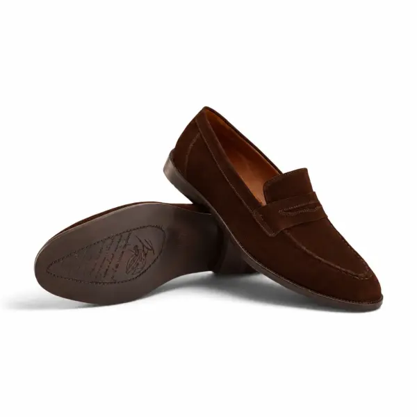 Penny Loafer in Brown Suede image 2