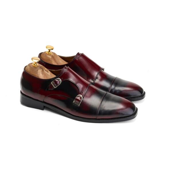 Burgundy Double Monk oxford image 1