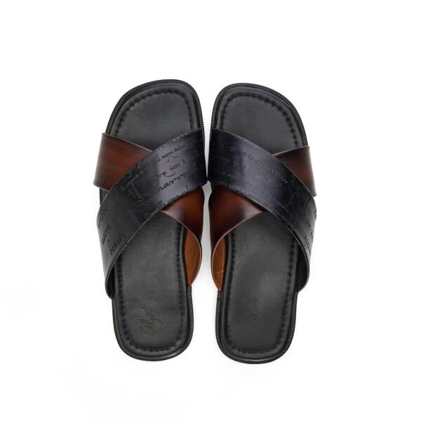 Calli Sandals Black X Camel image 1