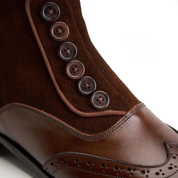 Button Boot in Brown image 3