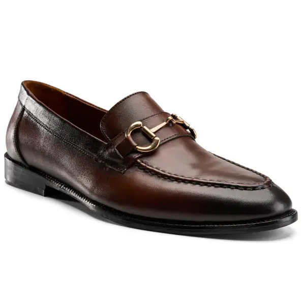 Alzati Horsebit Loafers in Brown image 1