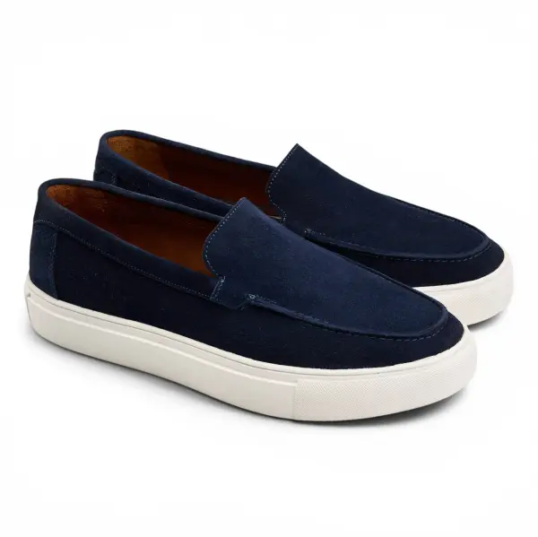 Plain Sneakers in Navy image 1