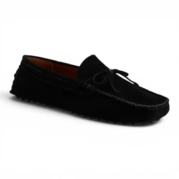 Moccasin in Suede Black image 3