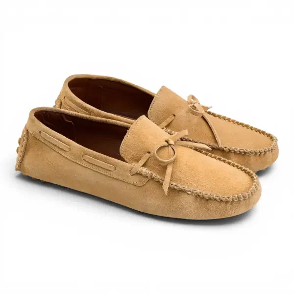 Moccasin in Suede Beige image 1