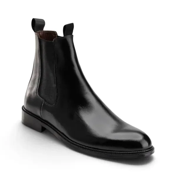Black Chelsea Boot - Round Toe image 2