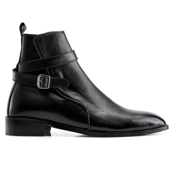 The Vincent Strap Boot - Black image 0