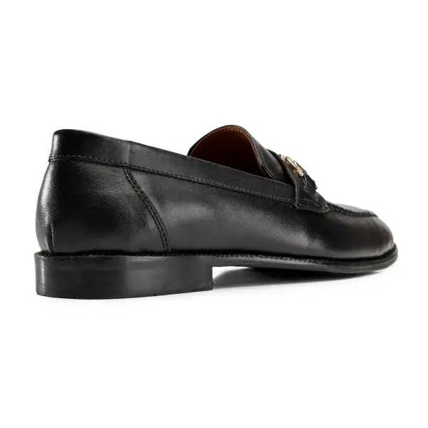Alzati Horsebit Loafers in Black image 4