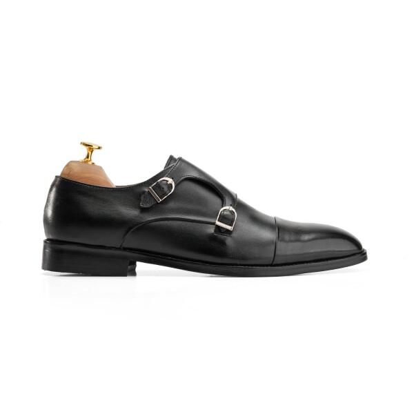 Double Monk Oxford in Black image 0