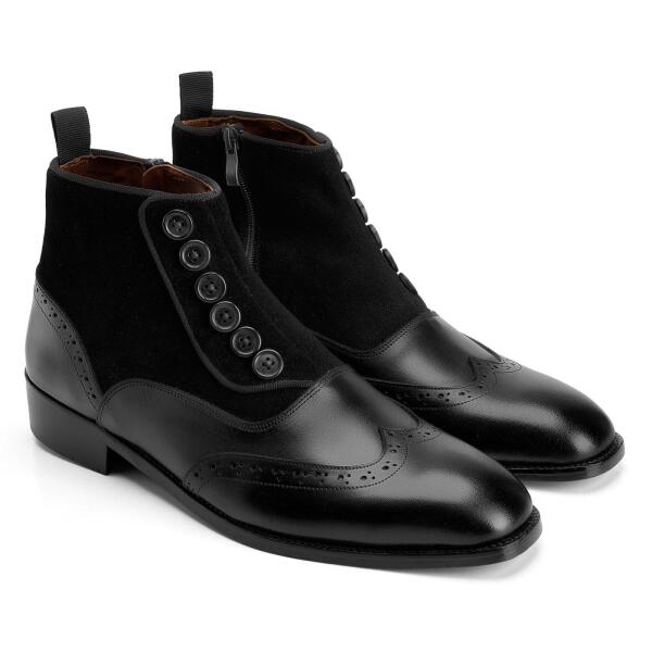 Button Boot in Black image 1