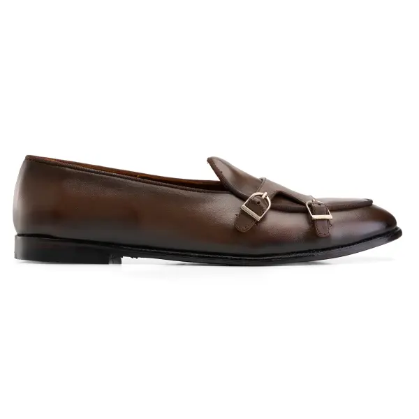 Double Monk Loafers in Brown image 0