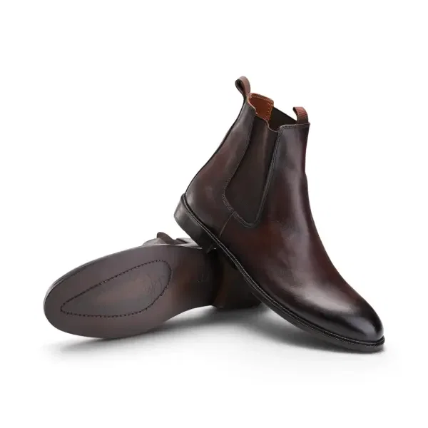 Brown Chelsea Boot - Squared Toe image 2