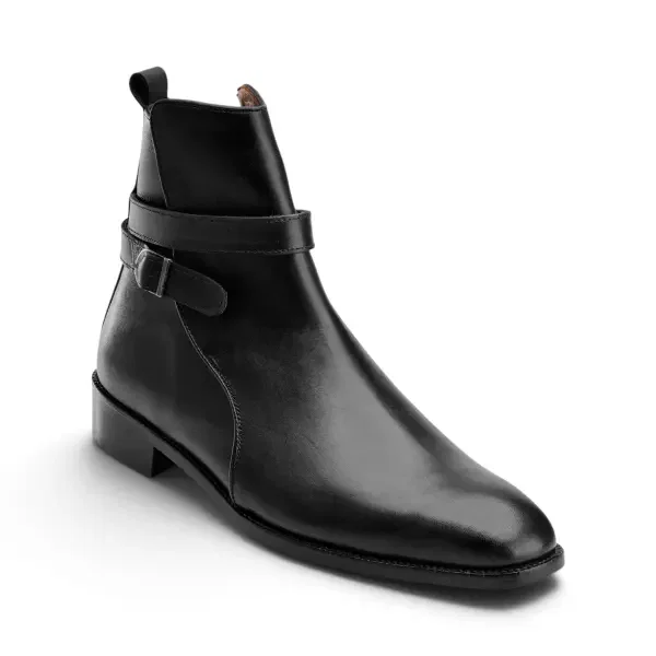 The Vincent Strap Boot - Black image 1