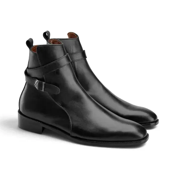 The Vincent Strap Boot - Black image 2