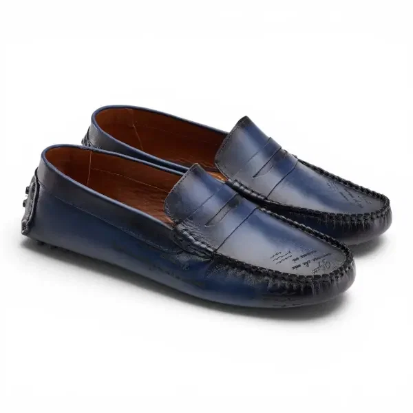 Calli Moccasin - Navy image 1