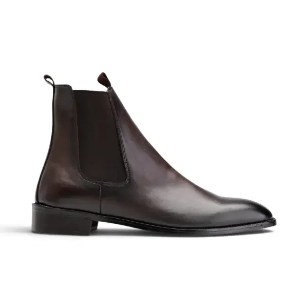 Brown Chelsea Boot - Squared Toe image 0