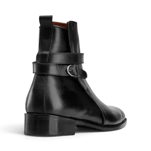 The Vincent Strap Boot - Black image 4