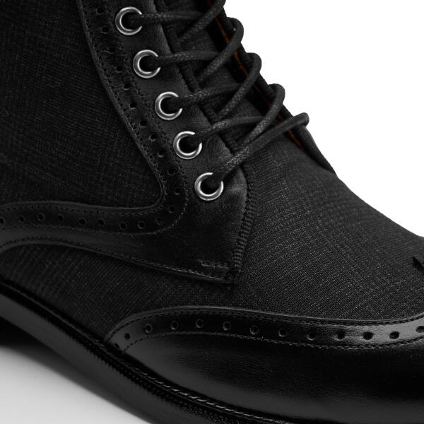 Old Town Brogue Boot in Black image 2