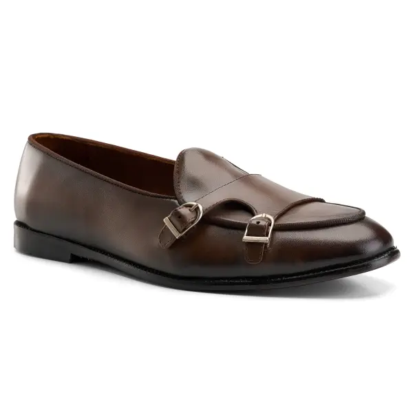  Double Monk Loafers in Brown image 1