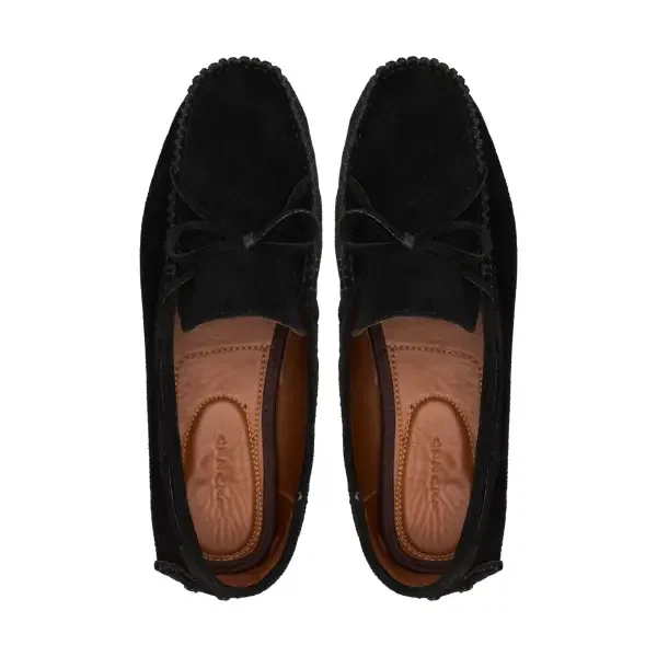 Moccasin in Suede Black image 2