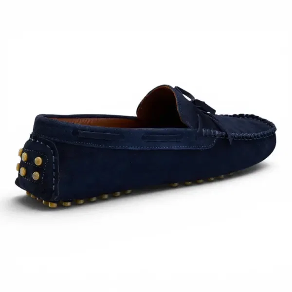 Moccasin in Suede Navy image 3