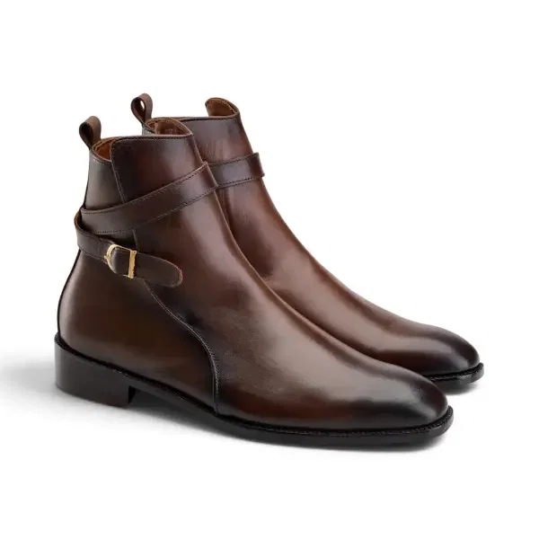 The Vincent Strap Boot - Brown image 2