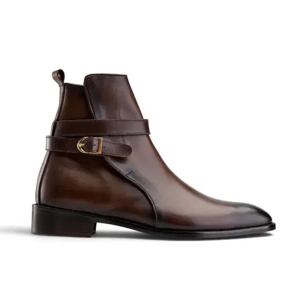 The Vincent Strap Boot - Brown image 0