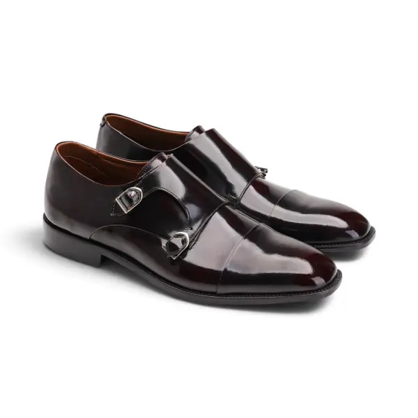 Burgundy Double Monk oxford image 1