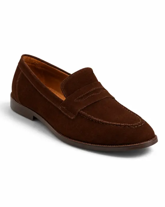 Penny Loafer in Brown Suede image 3