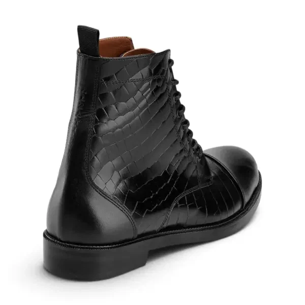  ALZATI Croco Boot - Black  image 4