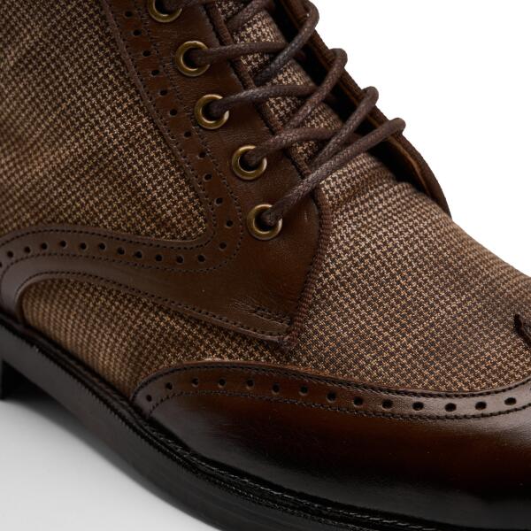 Old Town Brogue Boot in Brown  image 2