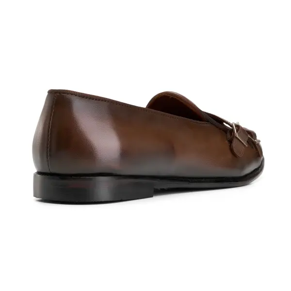  Double Monk Loafers in Brown image 4