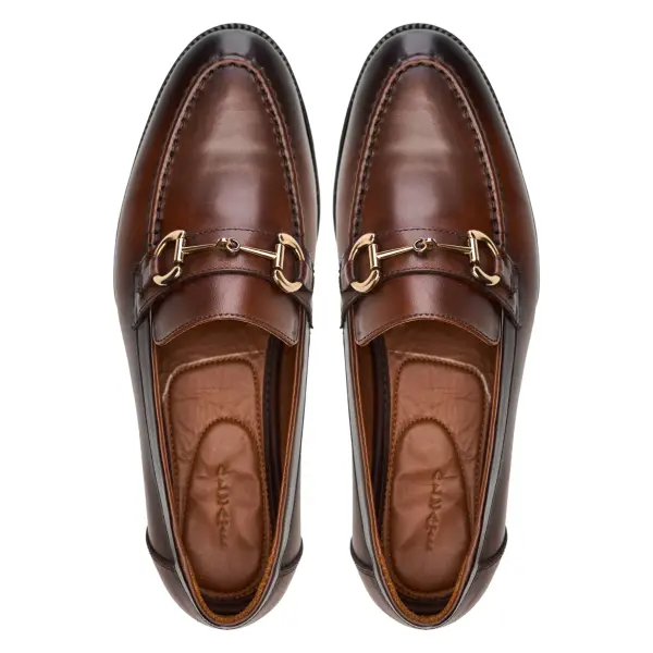Alzati Horsebit Loafers in Brown image 2