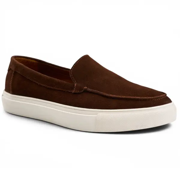 Plain Sneakers in Brown image 2
