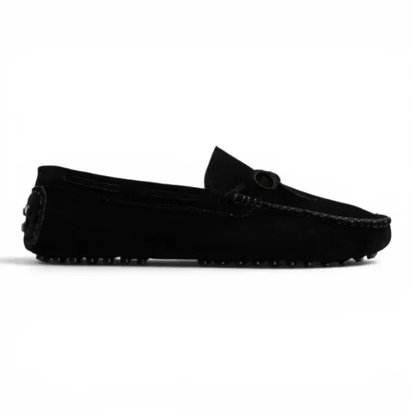 Moccasin in Suede Black image 0